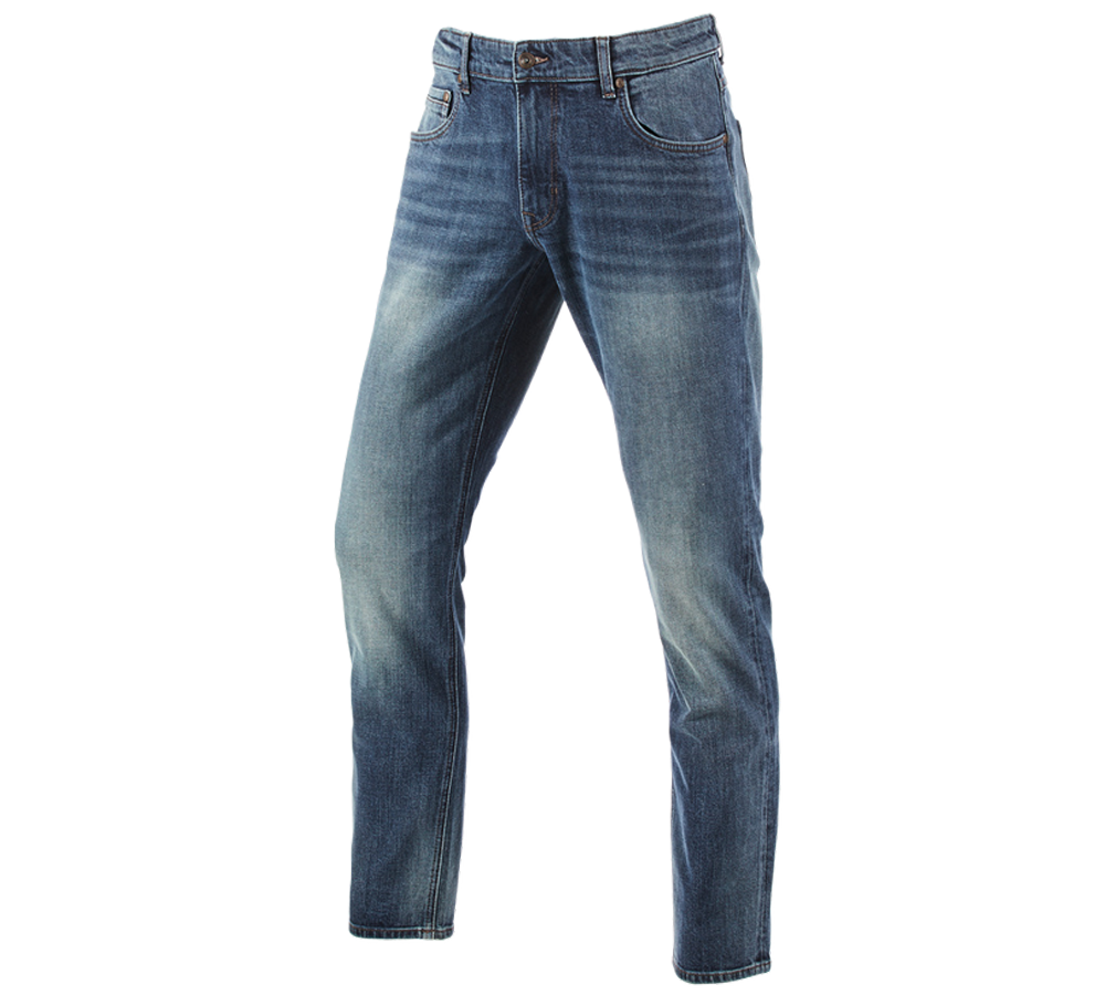 Thèmes: e.s. Jeans stretch à 5 poches, straight + mediumwashed