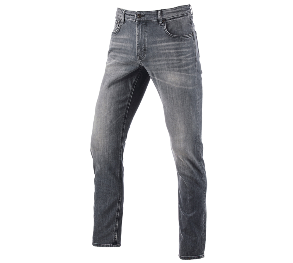 Thèmes: e.s. Jeans stretch à 5 poches, straight + graphitewashed