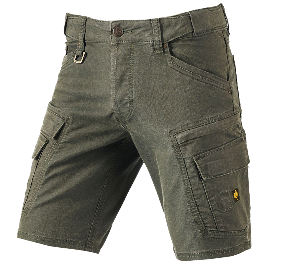 Pantalons de travail: Short cargo e.s.vintage + vert camouflage
