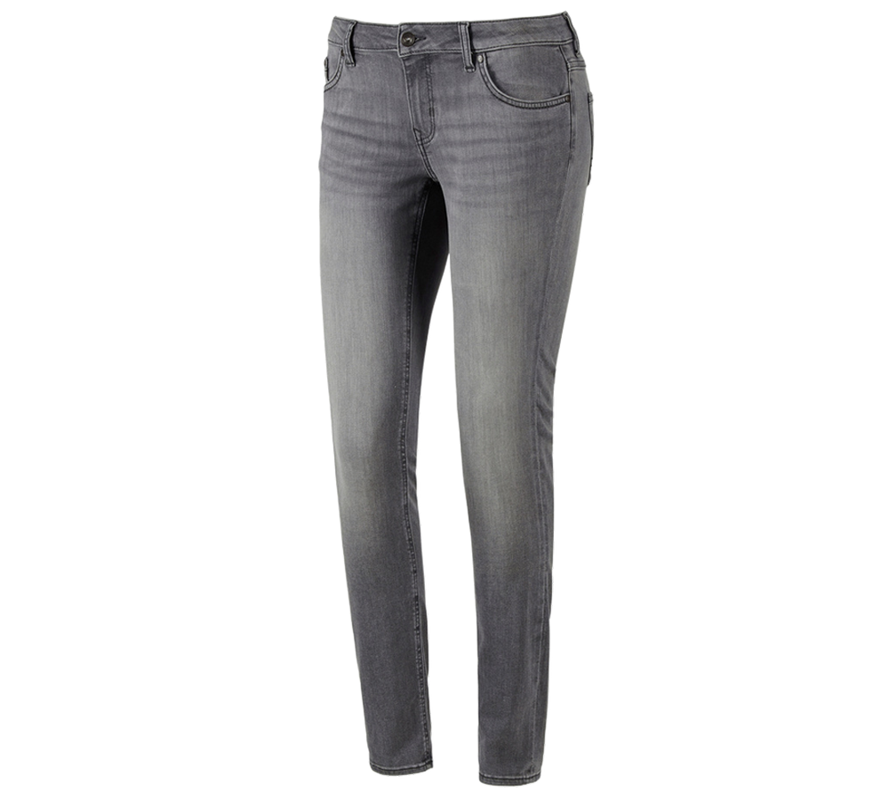Pantalons de travail: e.s. Jeans stretch à 5 poches, femmes + graphitewashed