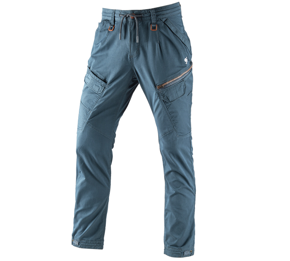 Pantalons de travail: Pantalon Cargo e.s. ventura vintage + bleu fer