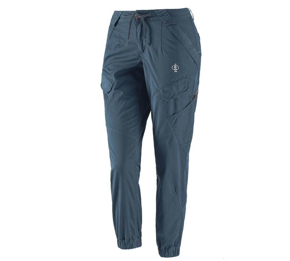 Pantalons de travail: Pantalon Cargo e.s. ventura vintage, femmes + bleu fer