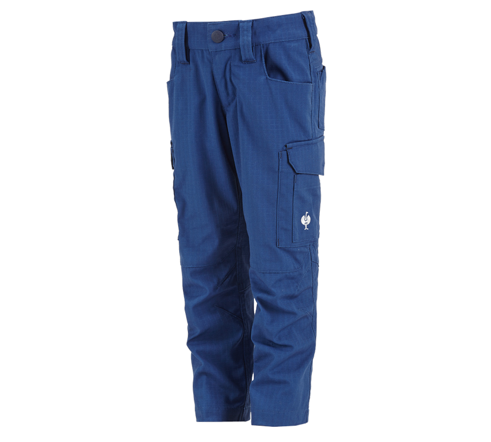 Pantalons: Pantalon à taille élast. e.s.concrete solid, enfa. + bleu alcalin