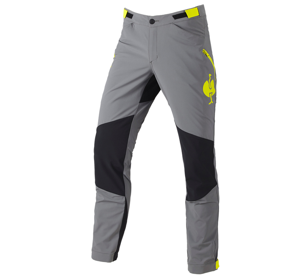 Pantalons de travail: Pantalon de fonction e.s.trail + gris basalte/jaune acide