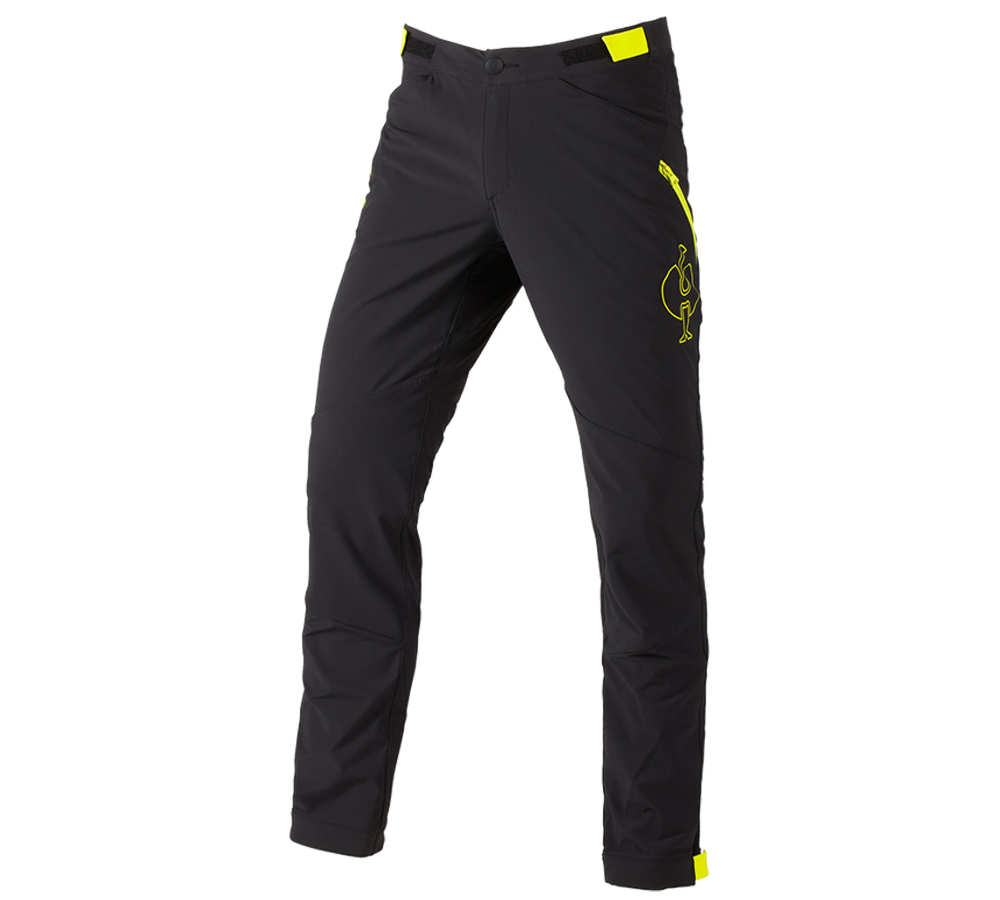 Pantalons de travail: Pantalon de fonction e.s.trail + noir/jaune acide