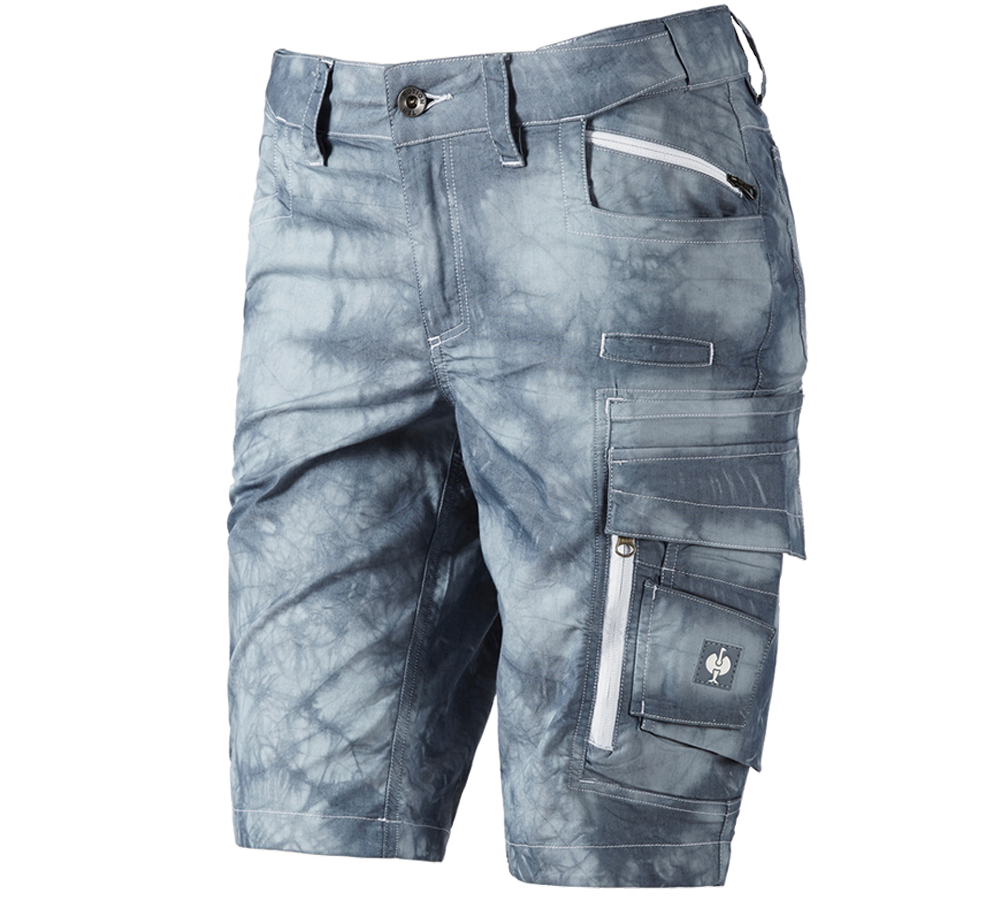 Pantalons de travail: Short cargo e.s.motion ten d’été,femmes + bleu fumée vintage