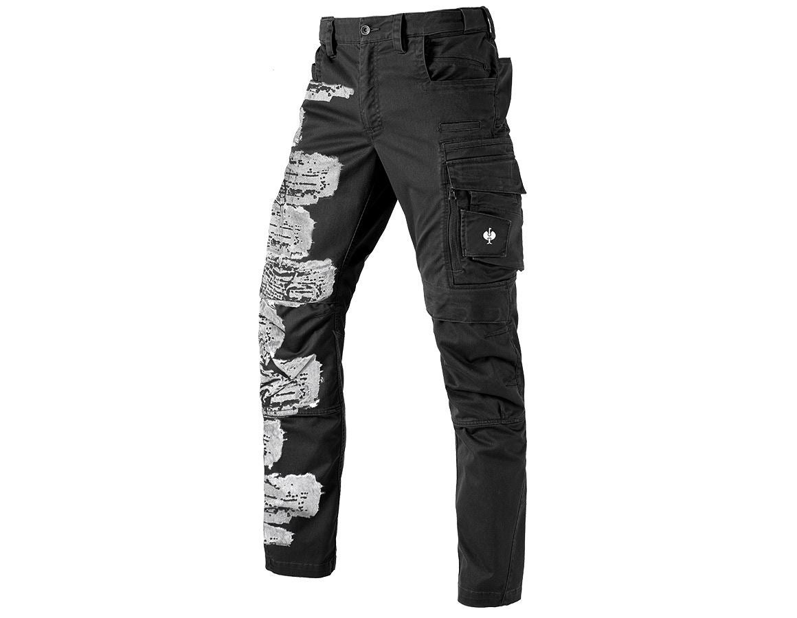 Pantalons de travail: Pantalon à taille e.s.motion ten handcraft 22 + oxidblack-brushed