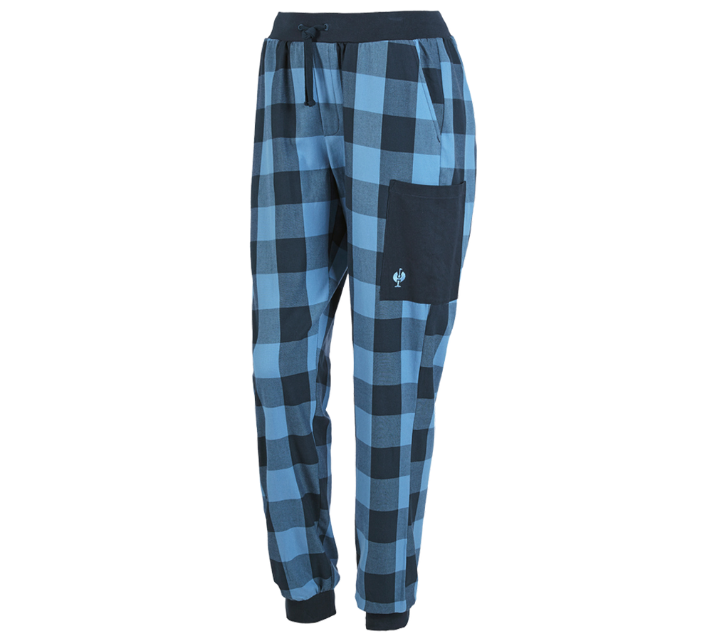 Accessoires: e.s. Pyjama Hose, Damen + schattenblau/frühlingsblau