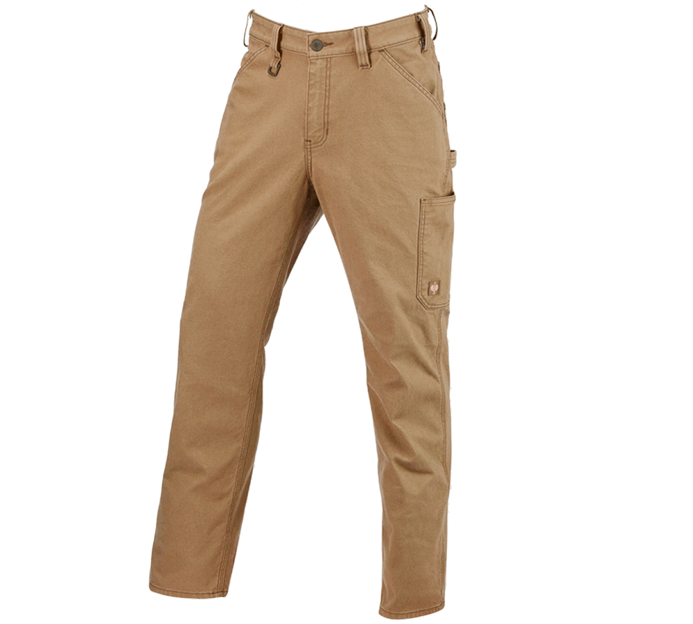 Thèmes: Pantalon à taille élastique e.s.iconic + brun amande