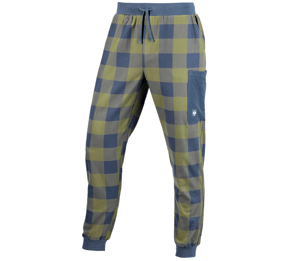 Accessoires: e.s. Pyjama Pantalon + vert montagne/bleu oxyde