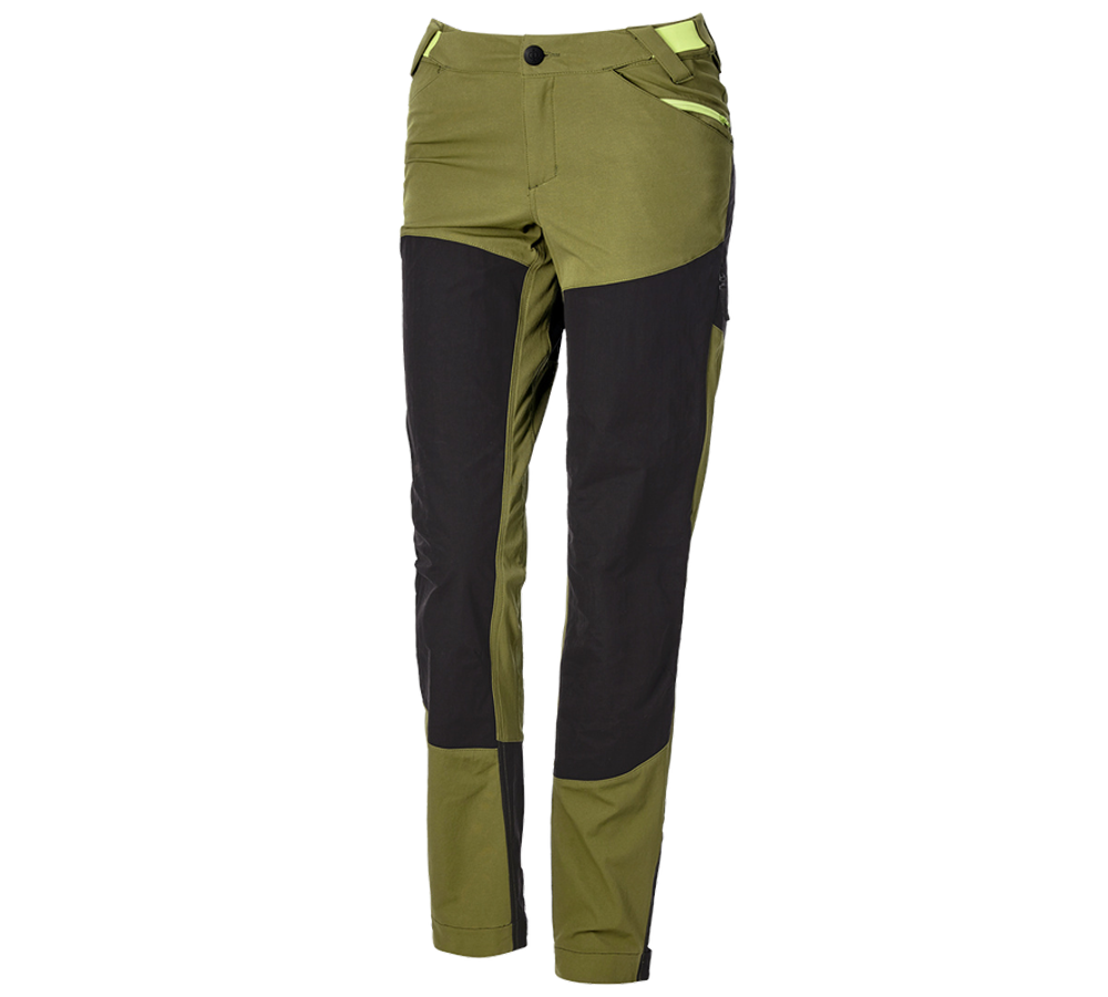 Thèmes: Pantalon de fonction hybride e.s.trail, femmes + vert genévrier/vert citron