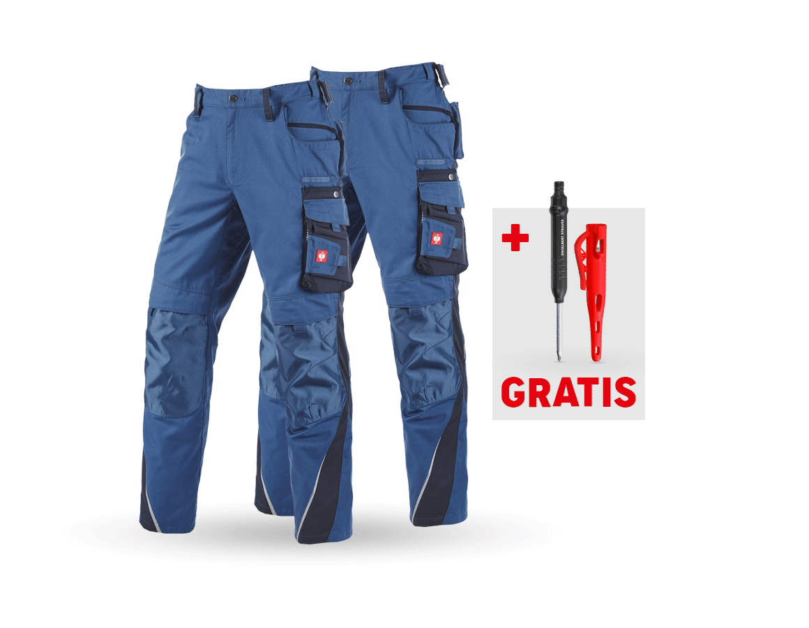 Bekleidung: SET: 2x Bundhose e.s.motion + kobalt/pazifik