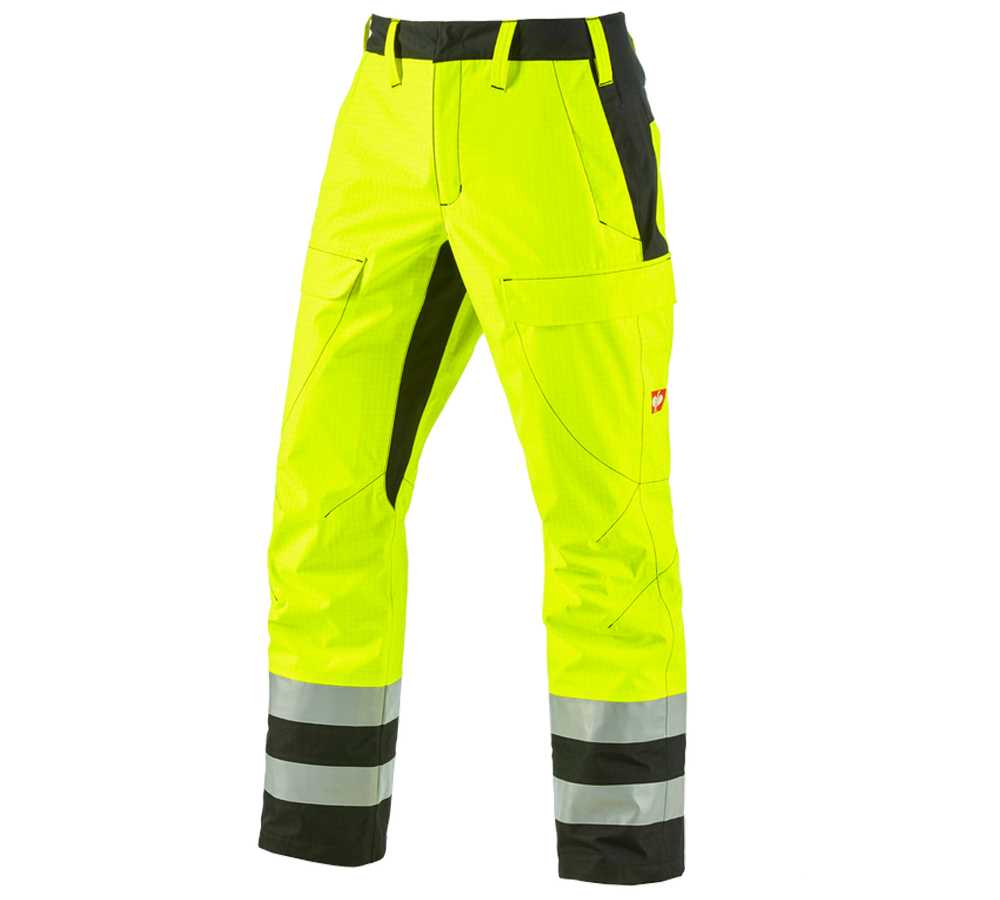 Thèmes: e.s.Pantalon à taille élastique multinorm high-vis + jaune fluo/noir