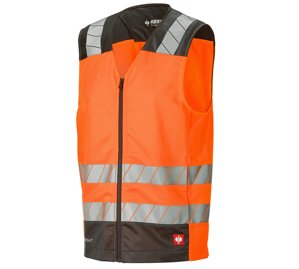 Gilets de travail: Gilet de signalisation e.s.motion 24/7 + orange fluo/anthracite