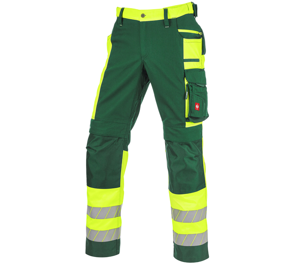 Thèmes: Pantalon à taille élast. signal. e.s.motion 24/7 + vert/jaune fluo