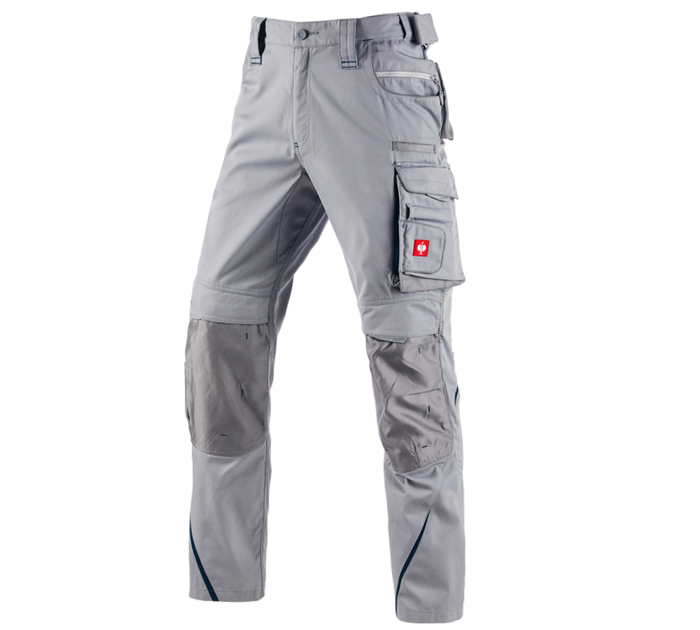 Menuisiers: Pantalon à taille élastique e.s.motion 2020 + platine/bleu marin