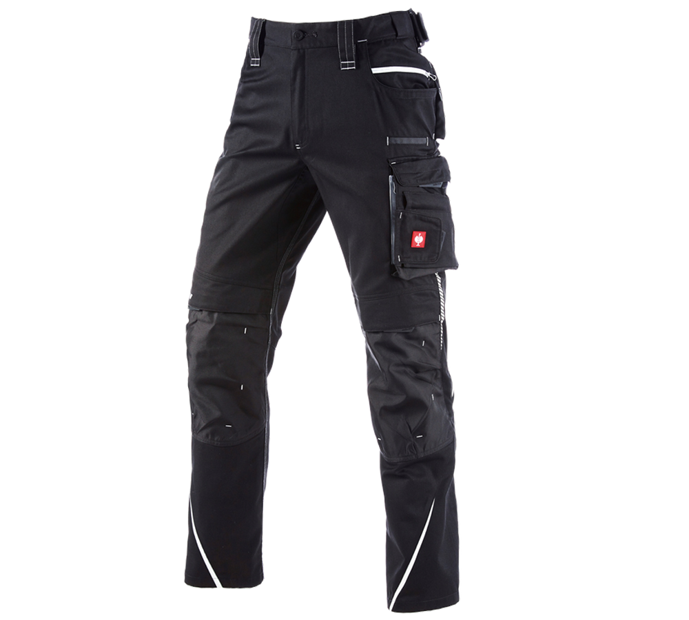 Pantalons de travail: Pantalon à taille élastique e.s.motion 2020 + noir/platine