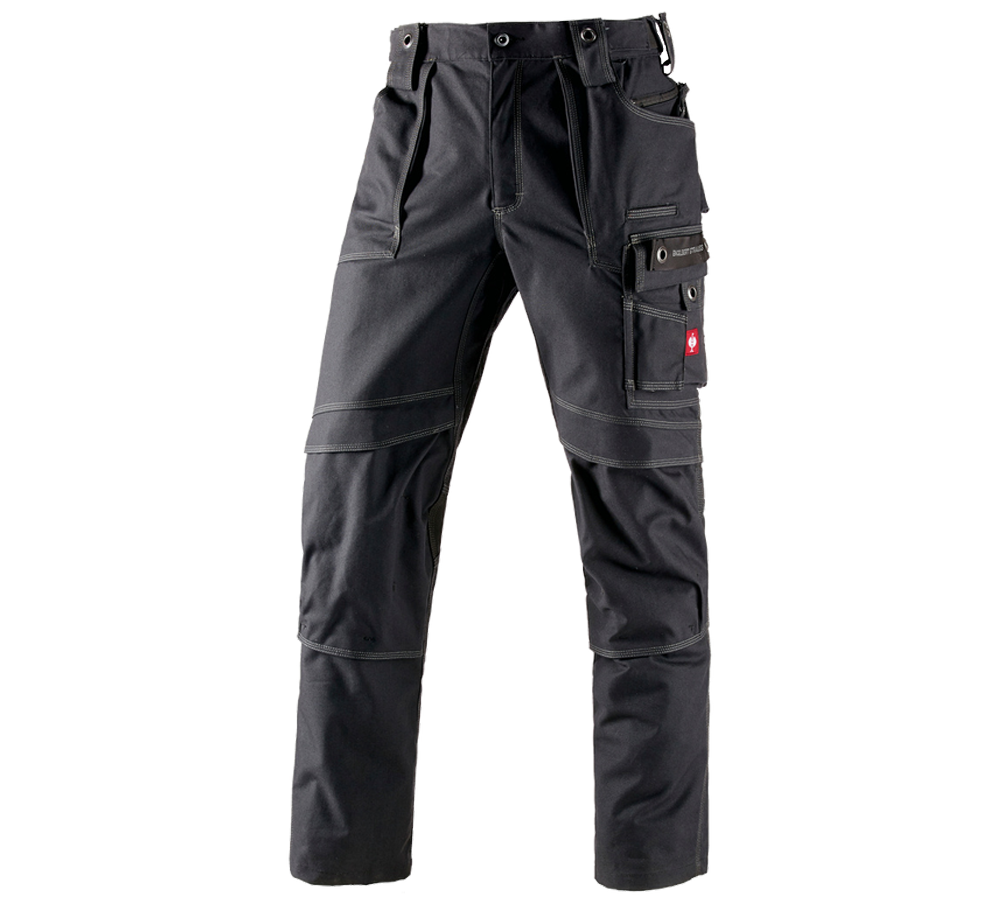 Installateurs / Plombier: Pantalon à taille élastique e.s.roughtough + noir