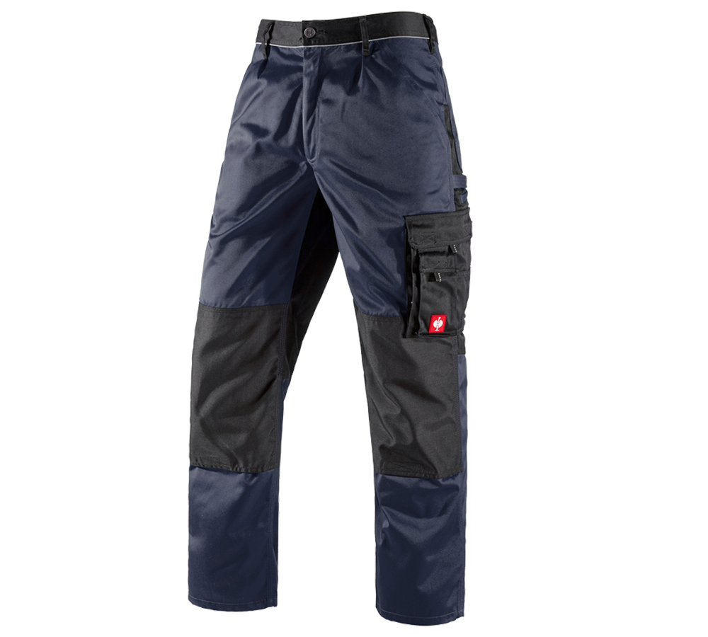 Menuisiers: Pantalon à taille élastique e.s.image + bleu foncé/noir