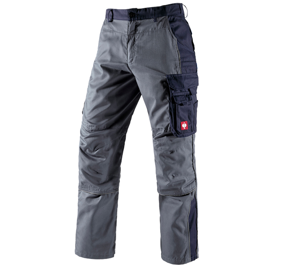Installateurs / Plombier: Pantalon à taille élastique e.s.active + gris/bleu foncé