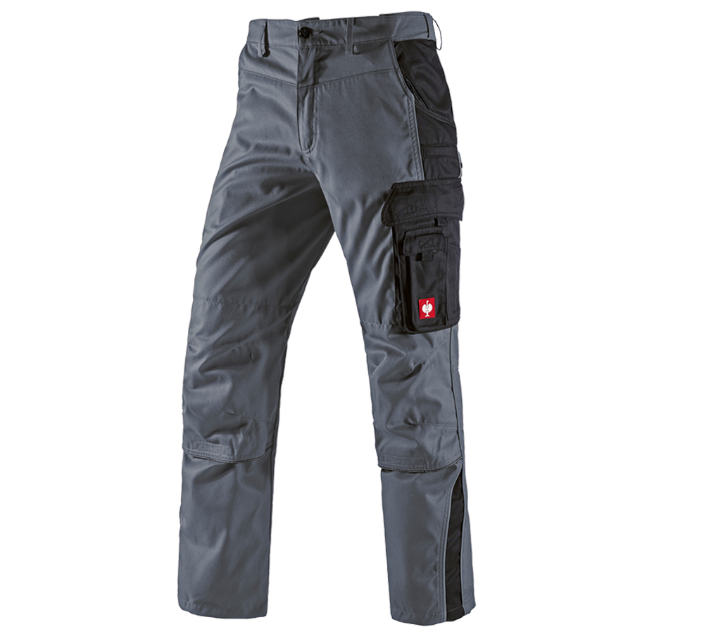 Thèmes: Pantalon à taille élastique e.s.active + gris/noir