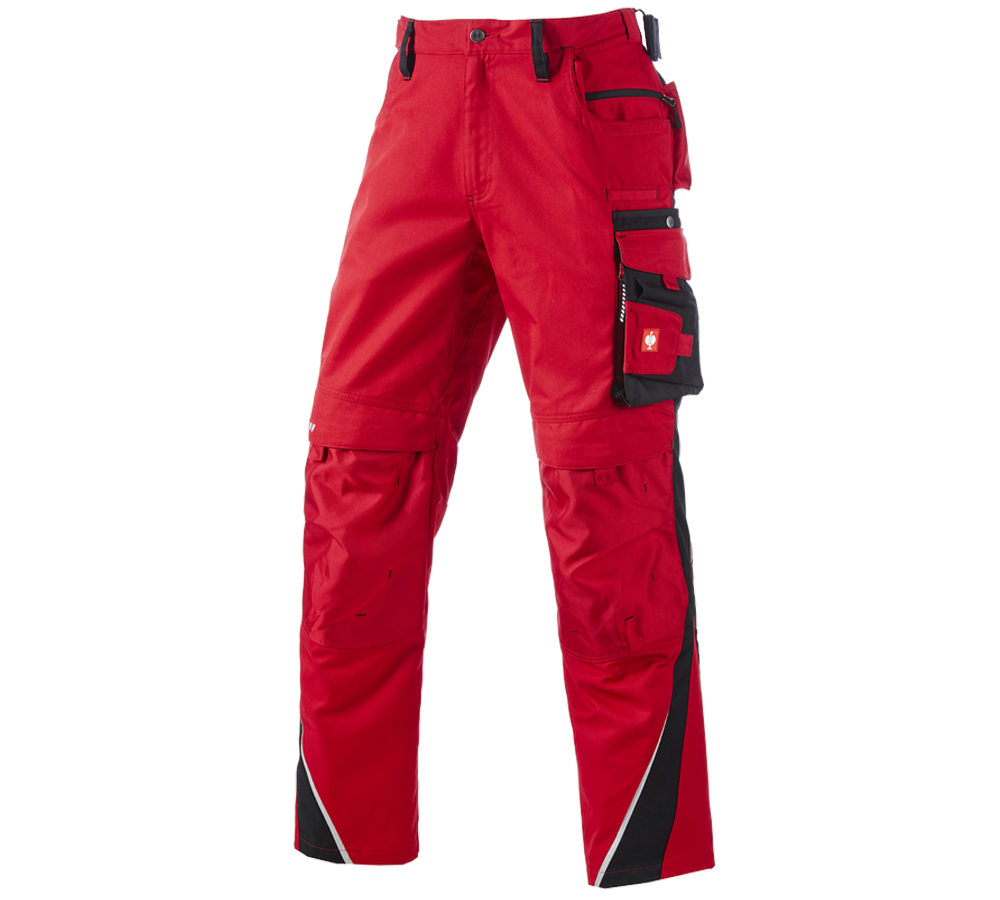 Menuisiers: Pantalon e.s.motion d´hiver + rouge/noir