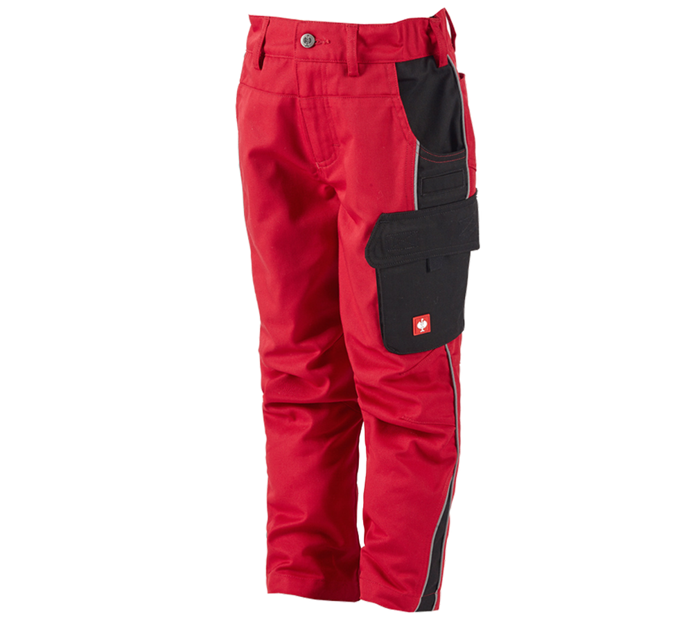 Pantalons: Pantalon à taille élastique enfants e.s.active + rouge/noir