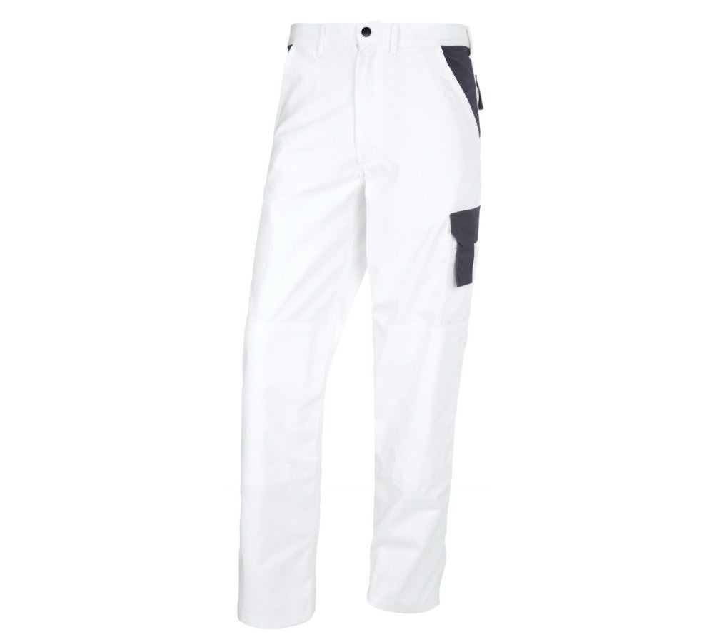 Horti-/ Sylvi-/ Agriculture: STONEKIT Pantalon à taille élastique Odense + blanc/gris