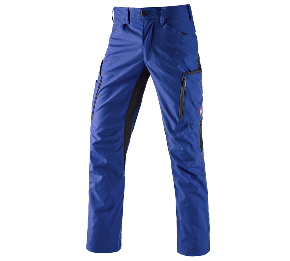 Installateurs / Plombier: Pantalon à taille élastique e.s.vision, hommes + bleu royal/noir