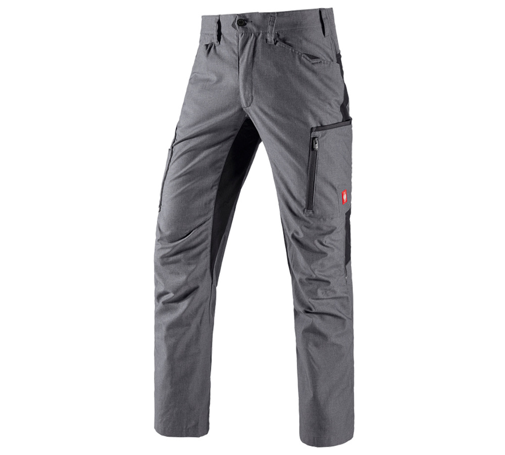 Froid: Pantalon à taille élastique d'hiver e.s.vision + ciment mélange/noir