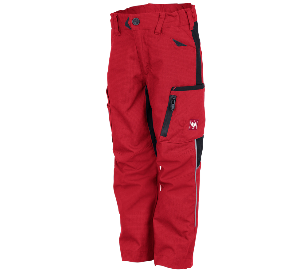 Pantalons: Pantalon élastique d‘hiver e.s.vision, enfants + rouge/noir
