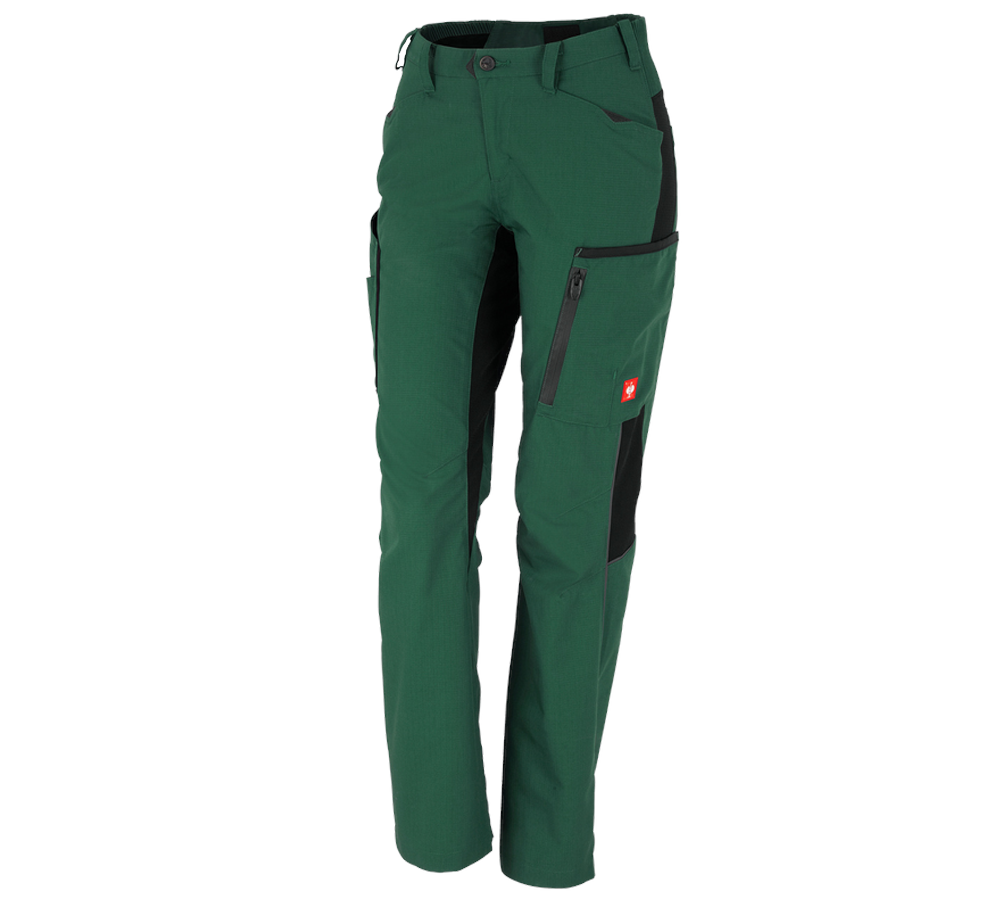 Froid: Pantalon d'hiver pour femmes e.s.vision + vert/noir