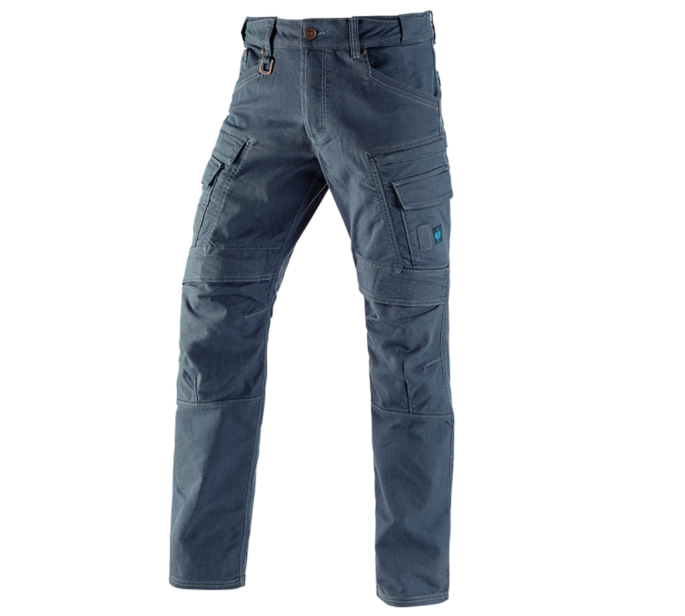 Pantalons de travail: Pantalon cargo de travail e.s.vintage + bleu arctique