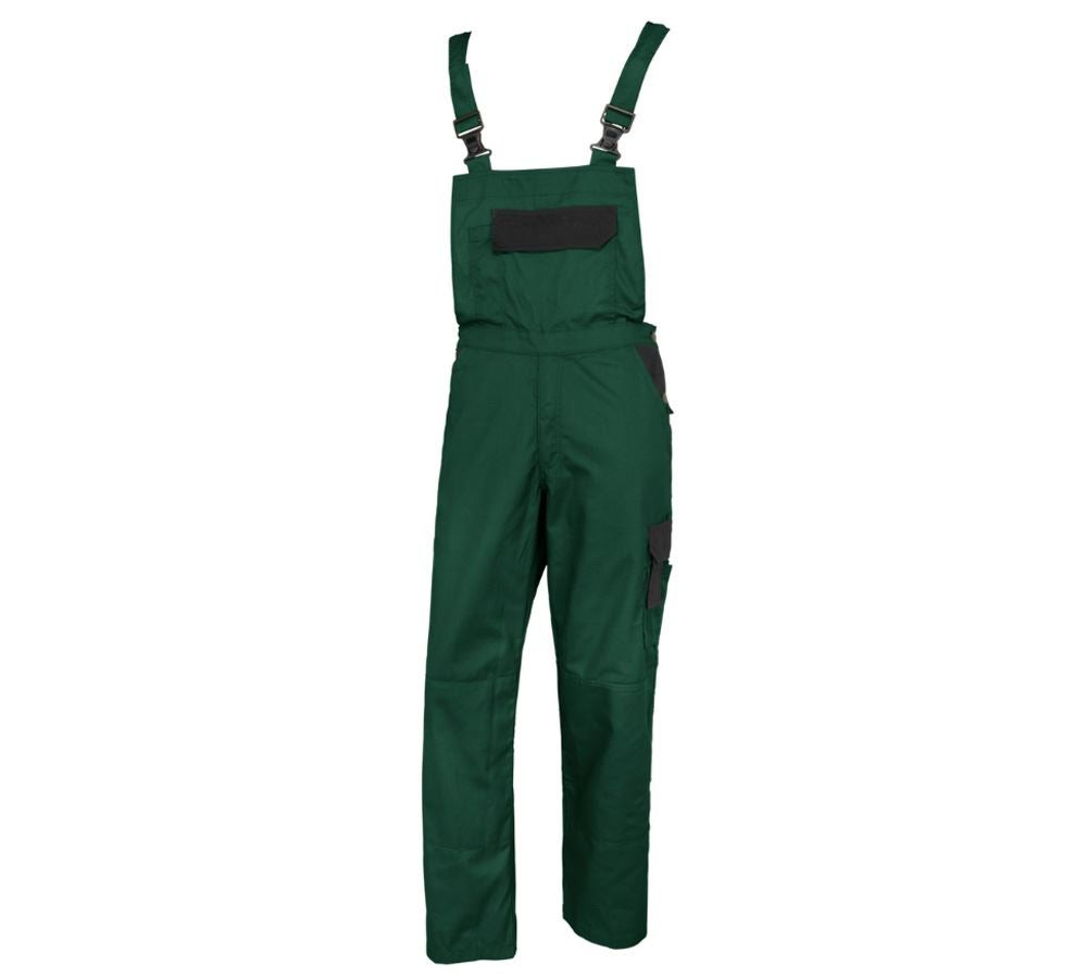 Pantalons de travail: STONEKIT Salopette Odense + vert/noir