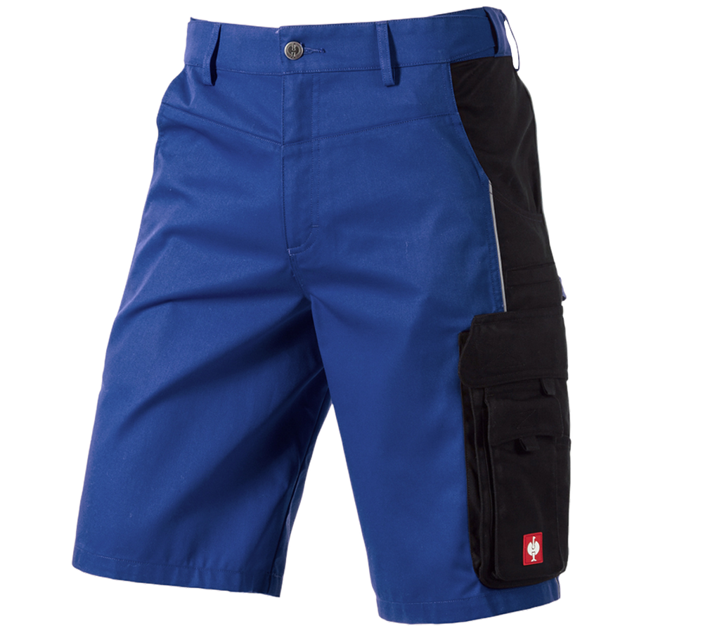 Pantalons de travail: Short e.s.active + bleu royal/noir