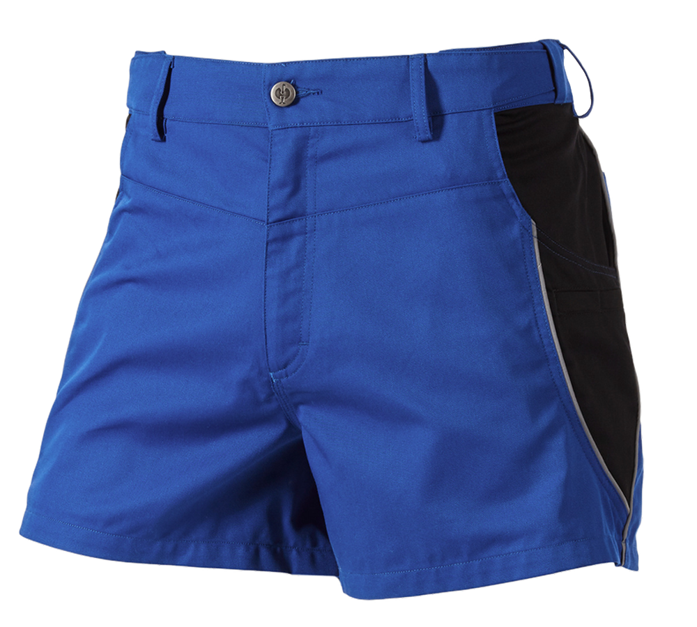 Pantalons de travail: X-Short e.s.active + bleu royal/noir