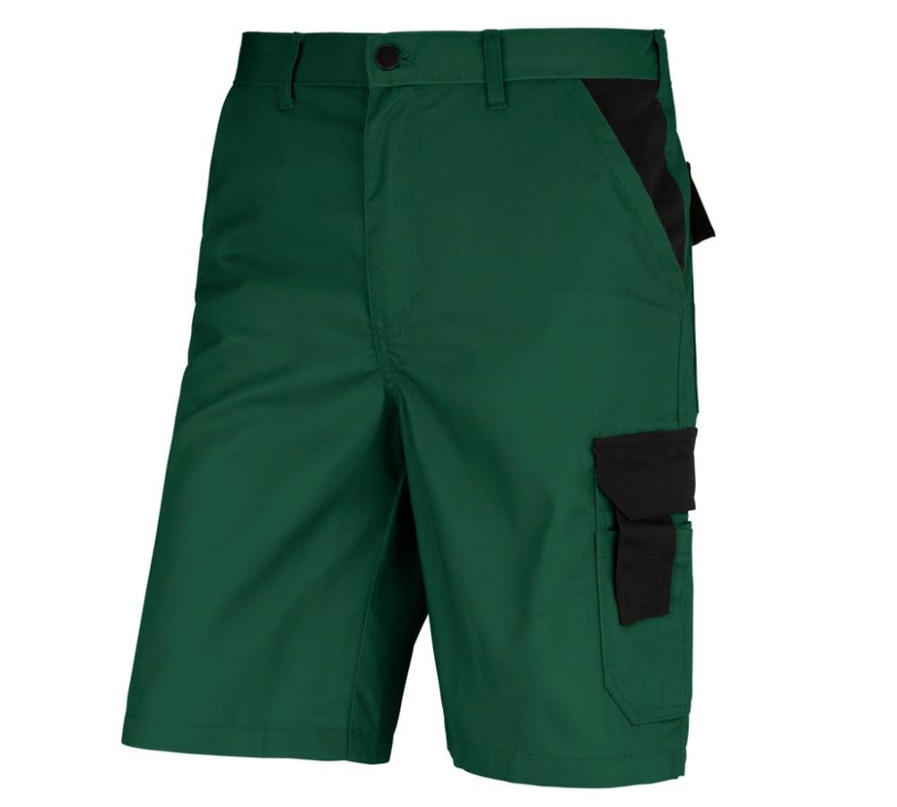 Pantalons de travail: STONEKIT Short Odense + vert/noir