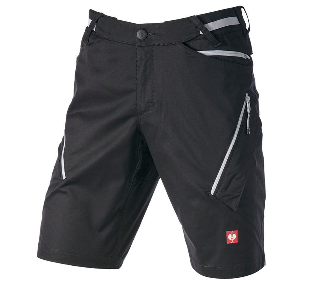Pantalons de travail: Short à poches multiples e.s.ambition + noir/platine