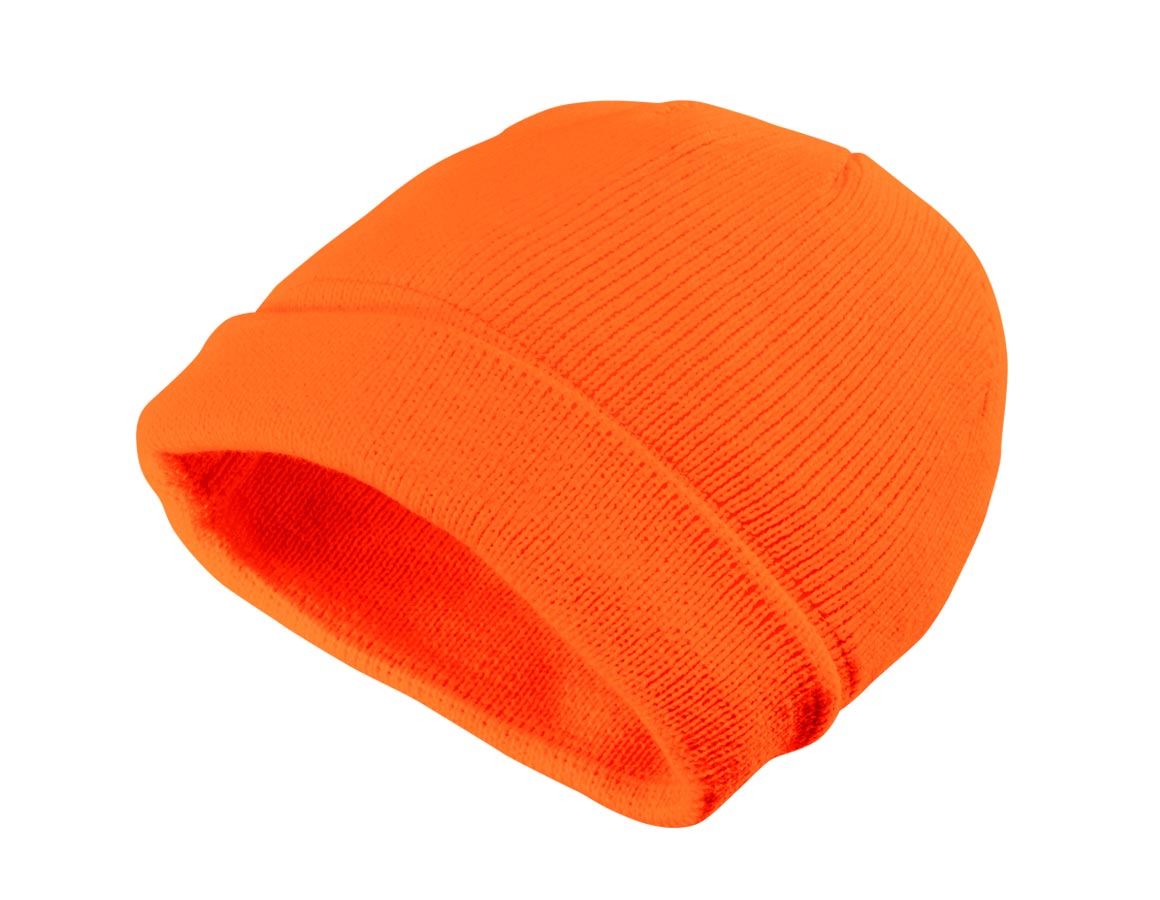 Froid: Bonnet d'hiver en tricot Neon + orange