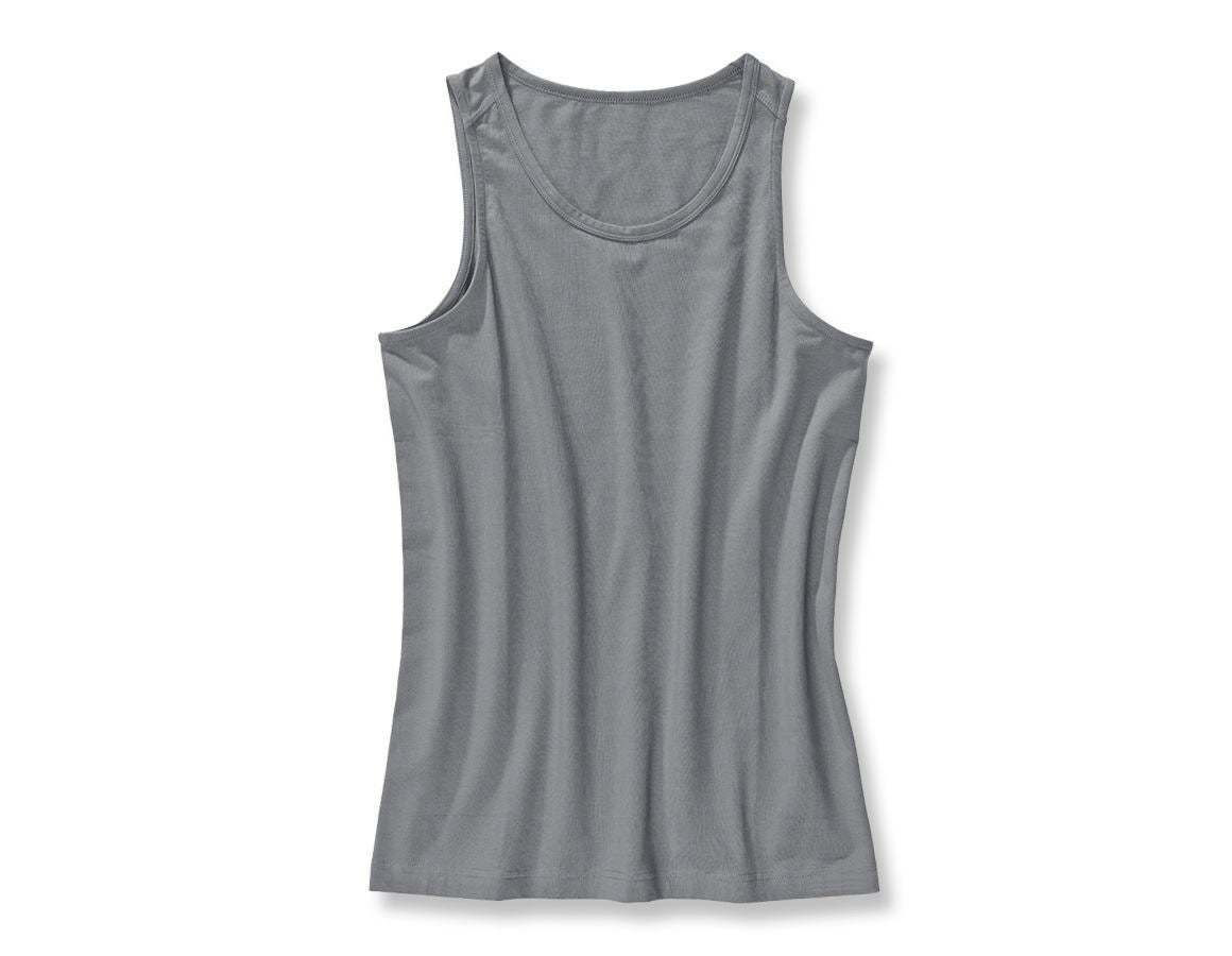 Unterwäsche | Thermokleidung: e.s. cotton stretch Tank-Shirt + zement