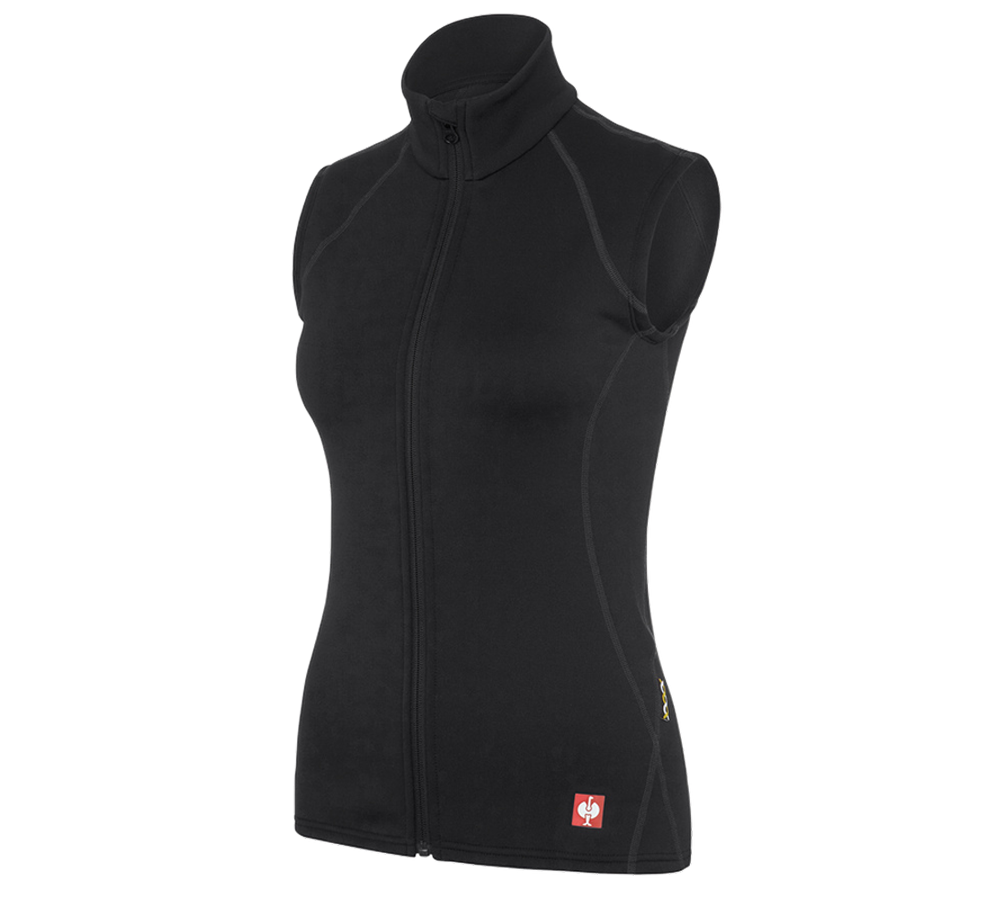 Froid: e.s. Gilet thermo stretch - x-warm, femmes + noir