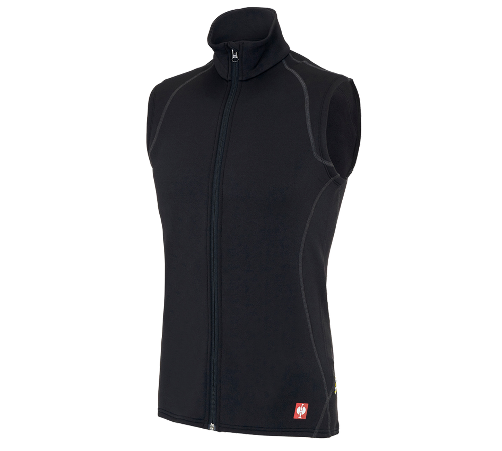 Froid: e.s. Gilet thermo stretch - x-warm + noir
