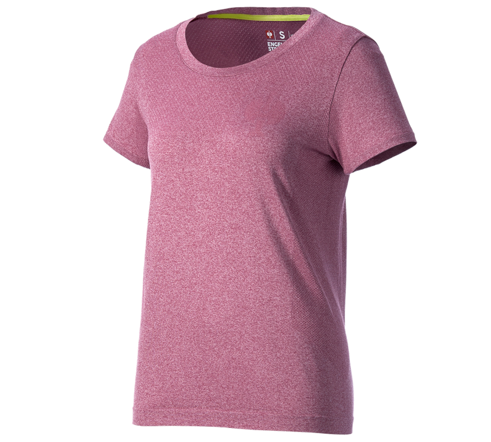 Vêtements: T-Shirt seamless e.s.trail, femmes + rose tara mélange
