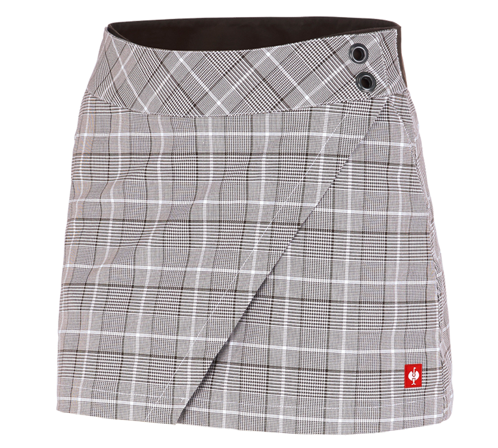 Pantalons de travail: Jupe-culotte professionnelle e.s.fusion + marron/blanc