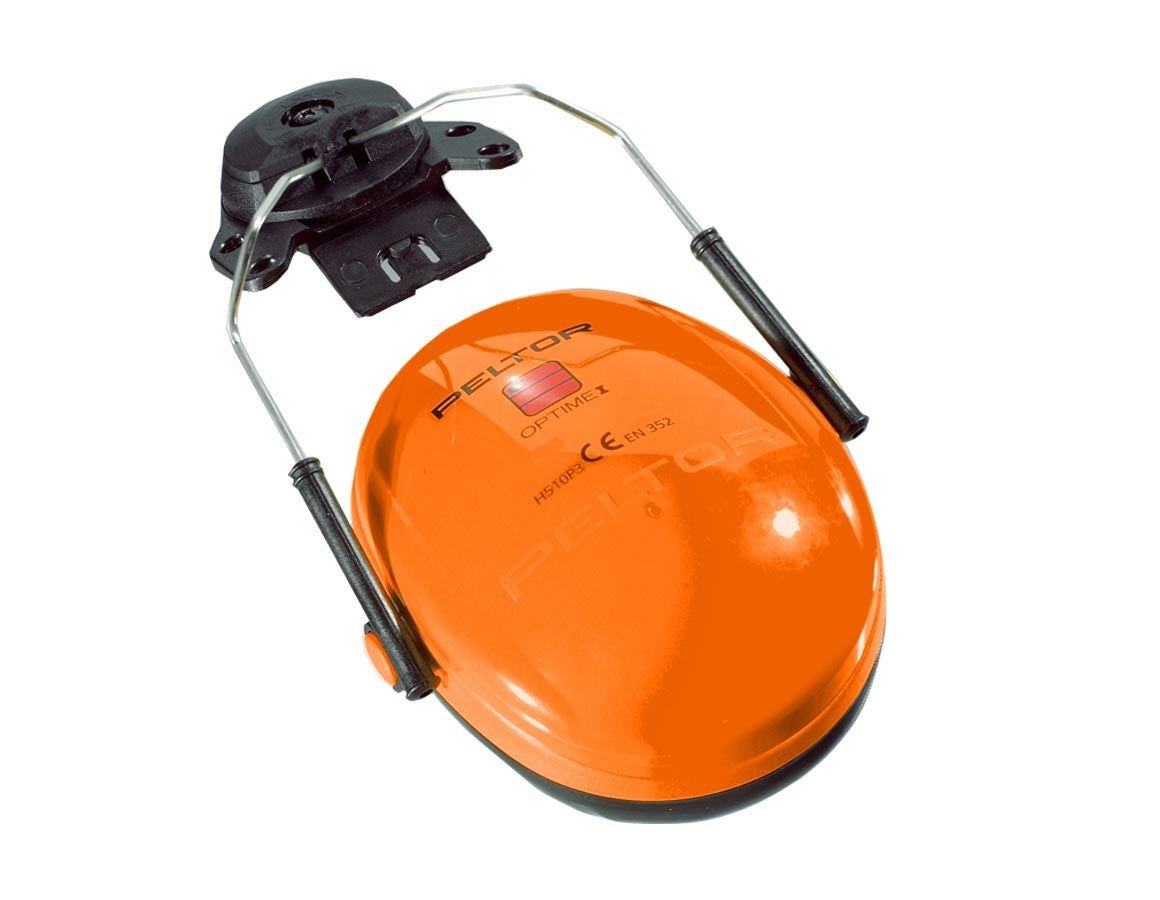 Kopfschutz Zubehör: 3M Peltor Gehörschützer z.Helmbefestigung Optime I + orange