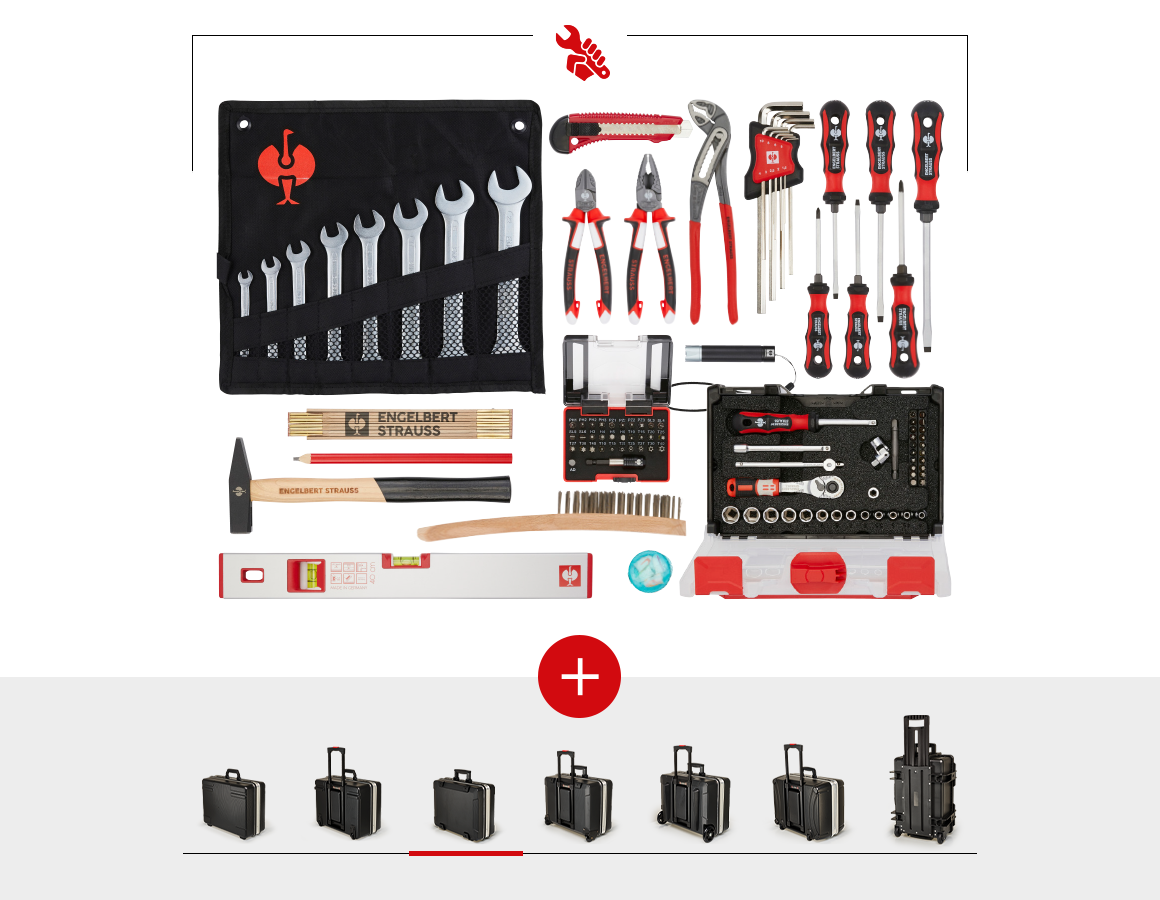 Werkzeugkoffer: Werkzeug-Set Allround inklusive Koffer