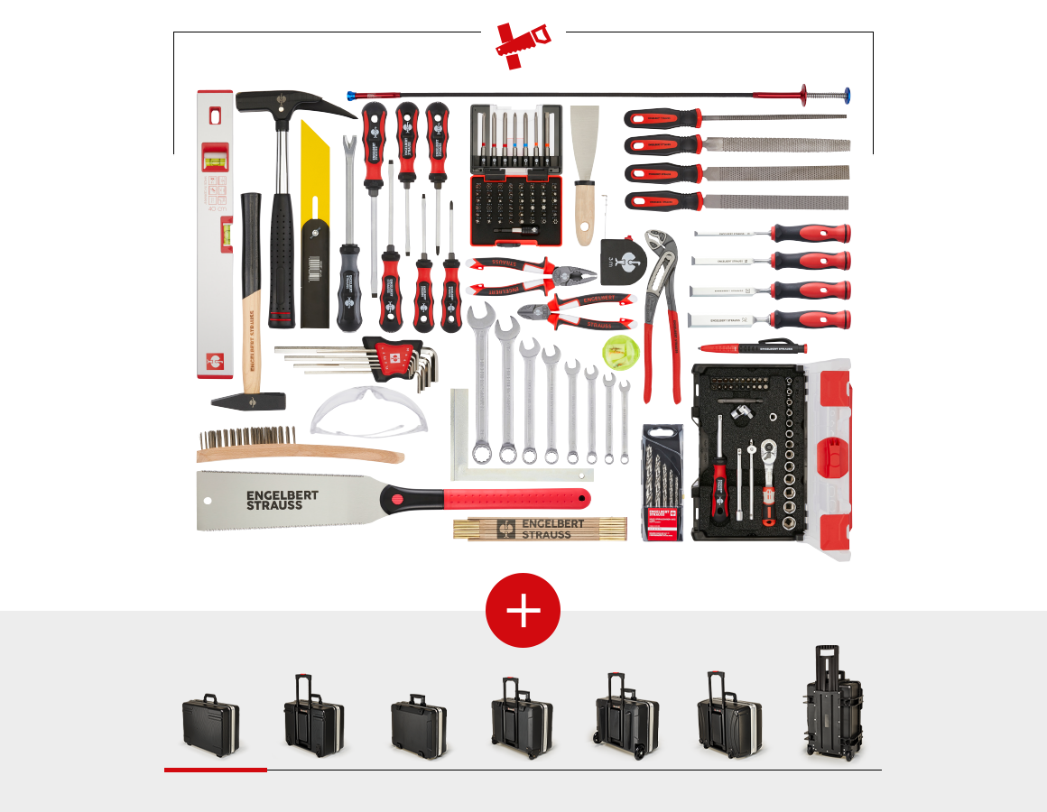 Werkzeugkoffer: Werkzeug-Set Holz inklusive Werkzeugkoffer