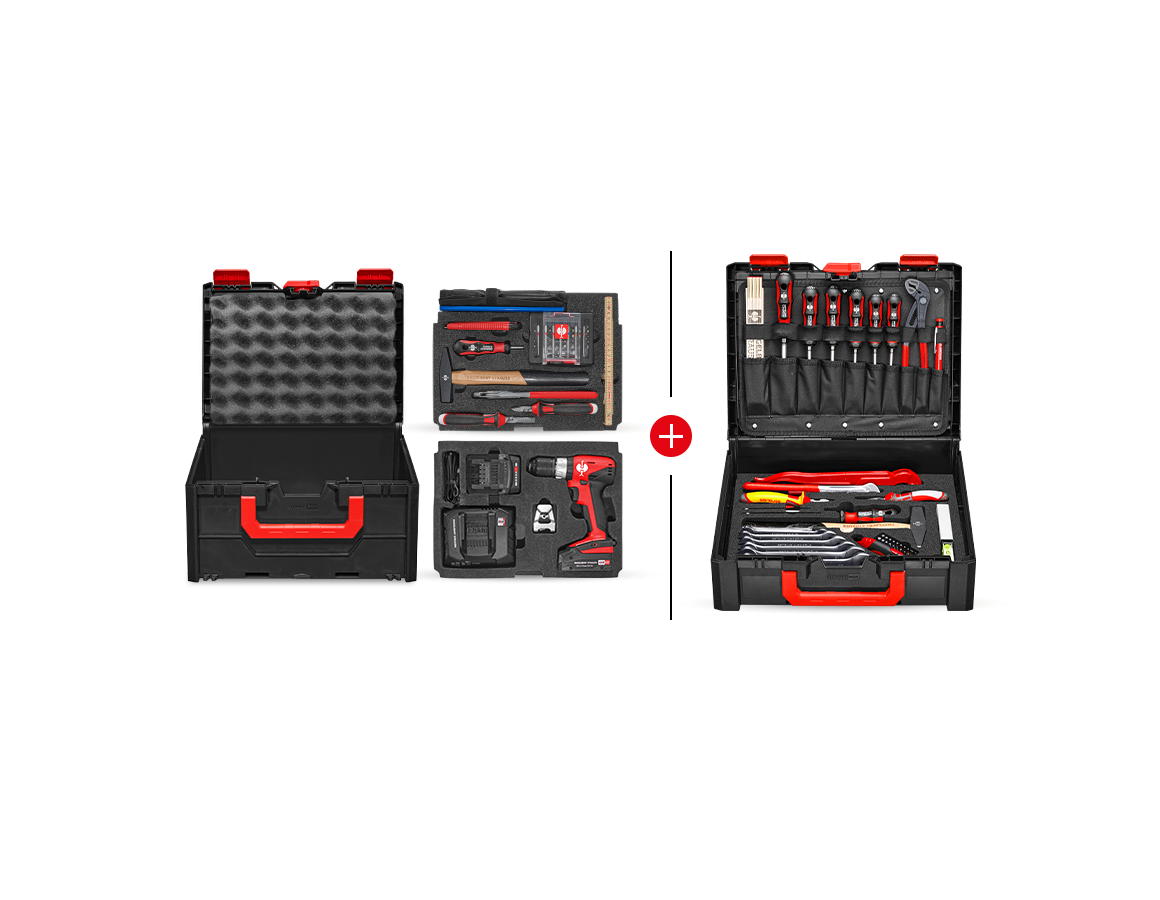 Outils électriques: Set d'outils STRAUSSbox 215 midi Install. Profi