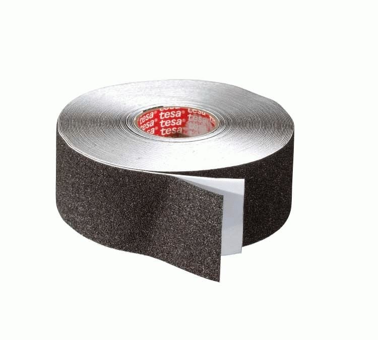Kunststoffbänder | Kreppbänder: tesa - Anti-Rutschklebeband + schwarz