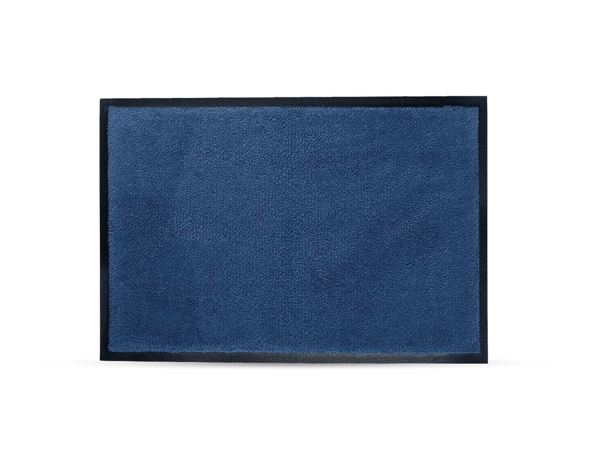 Tapis de sol: Tapis confort avec bord en caoutchouc + bleu acier